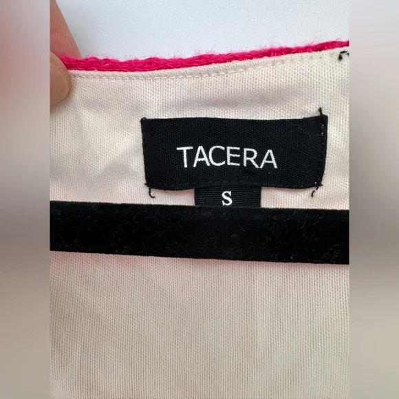 Tacera Maxi Women's Maxi Dress Size Small Knit Crochet Stretch striped - Picture 2 of 7